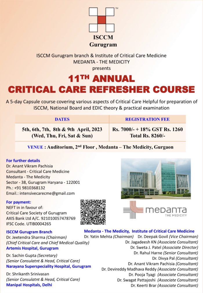 11th Annual Refresher Course 2023 (ISCCM)72 MP4 files medical review